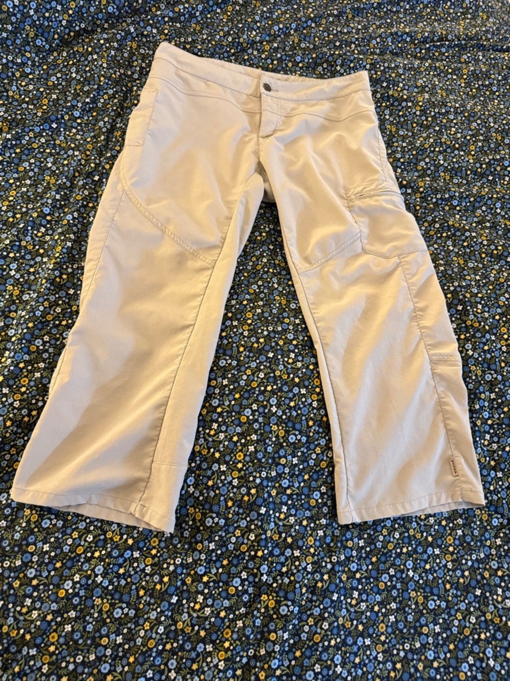 Prana Light Beige Casual Waistband Pants